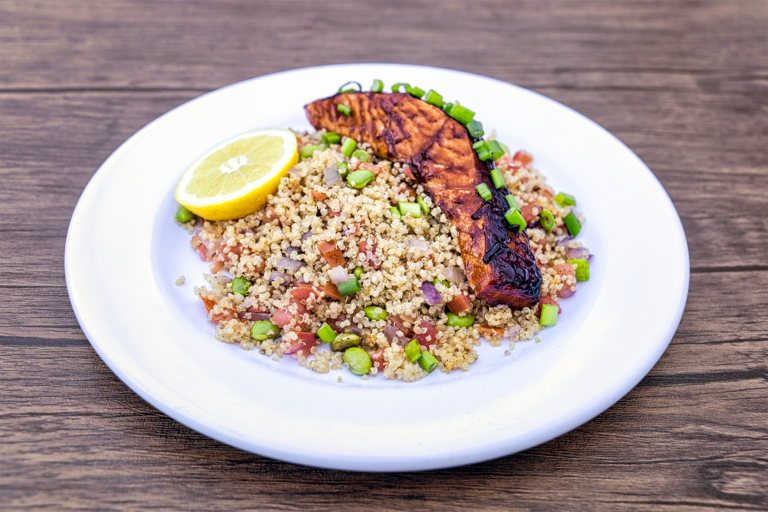 Grilled Teriyaki Salmon with Quinoa The Urban Taste
